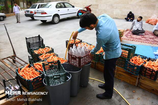 Volunteer forces in Qom hospitals on eve of New Year