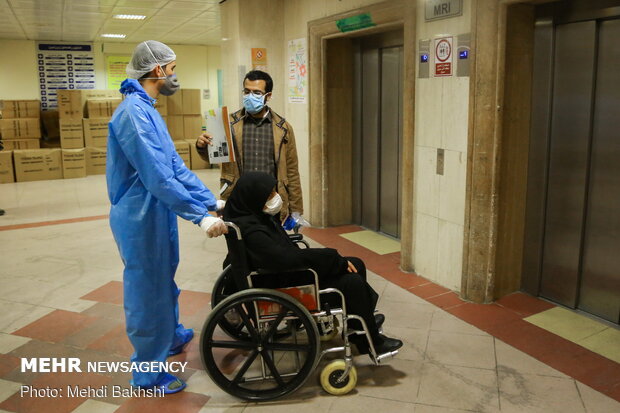 Volunteer forces in Qom hospitals on eve of New Year