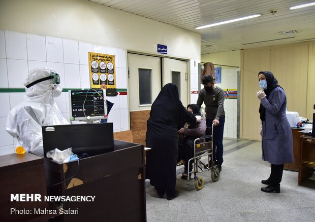 Moment of entering New Year in hospital in Gorgan province