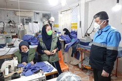 روزانه ۲۴۰۰ ماسک تنفسی بهداشتی در آذربایجان غربی تولید می شود