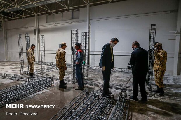 برپایی مجتمع بیمارستانی و نقاهتگاه ۲۰۰۰ تختخوابی نزاجا در نمایشگاه بین‌المللی تهران