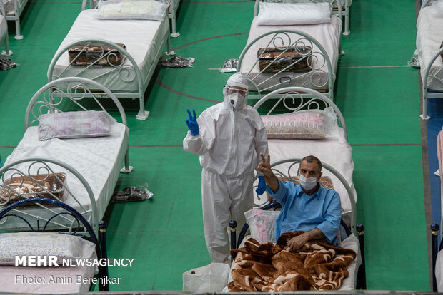 Army’s 200-bed convalescent center for coronavirus patients in Shiraz