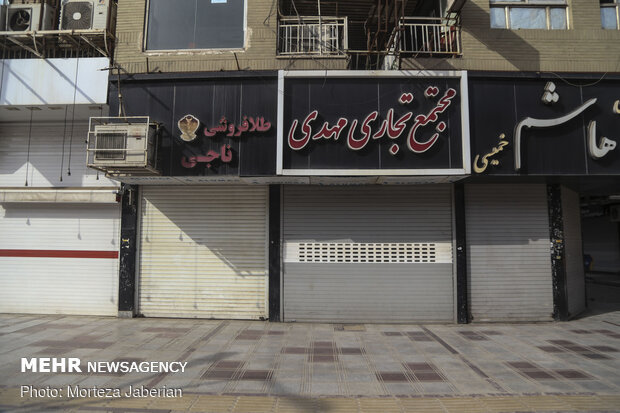 Streets in Ahvaz deserted under Covid-19 outbreak