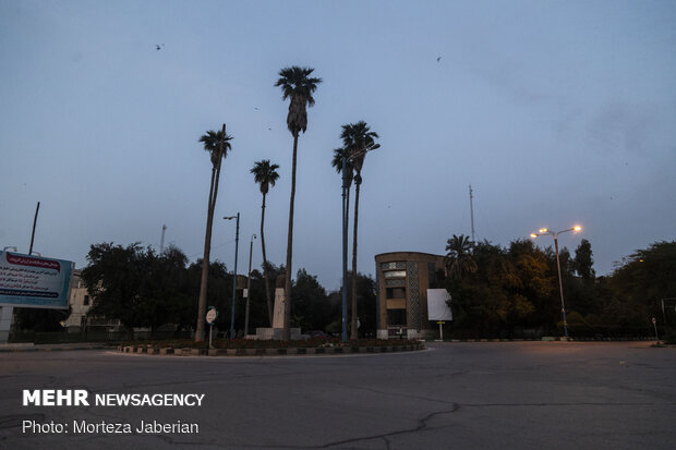 Ahvaz streets deserted under Covid-19 outbreak