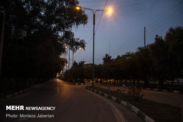 Ahvaz streets deserted under Covid-19 outbreak