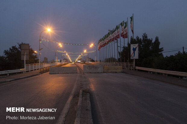 Ahvaz streets deserted under Covid-19 outbreak