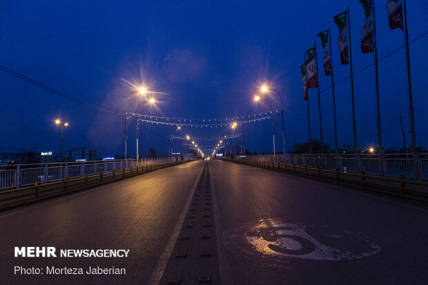 Ahvaz streets deserted under Covid-19 outbreak