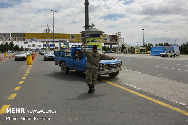 Travel restrictions in Tehran-Qom road due to coronavirus
