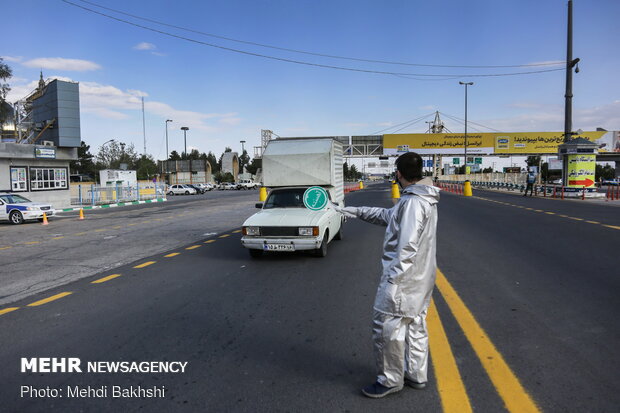 اجرای طرح محدودیت تردد در عوارضی قم - تهران