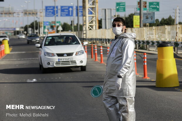 اجرای طرح محدودیت تردد در عوارضی قم - تهران