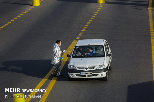 Travel restrictions in Tehran-Qom road due to coronavirus
