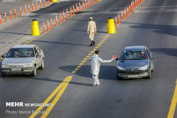 Travel restrictions in Tehran-Qom road due to coronavirus
