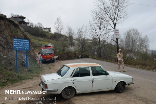 ممنوعیت تردد خودروهای غیر پلاک گیلان در گردنه حیران