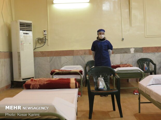 Army’s convalescent center for COVID-19 patients in Ahvaz