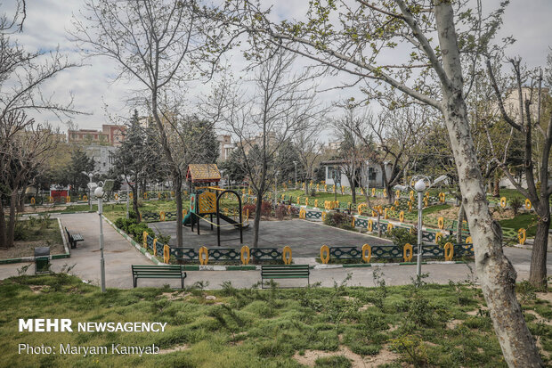 تہران کی پارکوں پر سناٹا اور خاموشی طاری