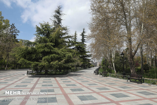 سکوت پارک های تهران در سیزده فروردین‌ ۹۹