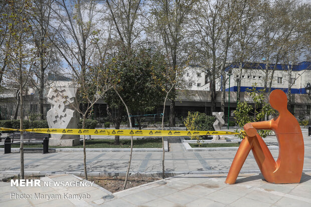 سکوت پارک های تهران در سیزده فروردین‌ ۹۹