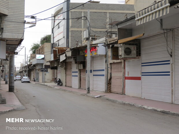 Ahvaz streets deserted under Covid-19 outbreak