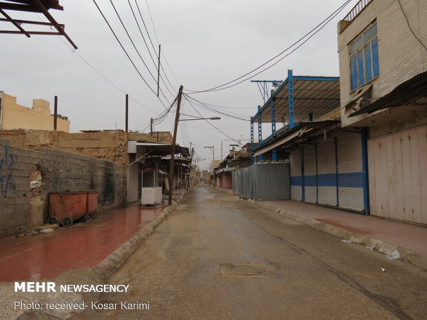 Ahvaz streets deserted under Covid-19 outbreak