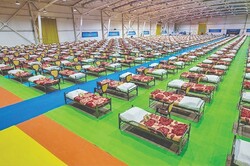 Fairgrounds converted into 2,000-bed hospital within 48 hours