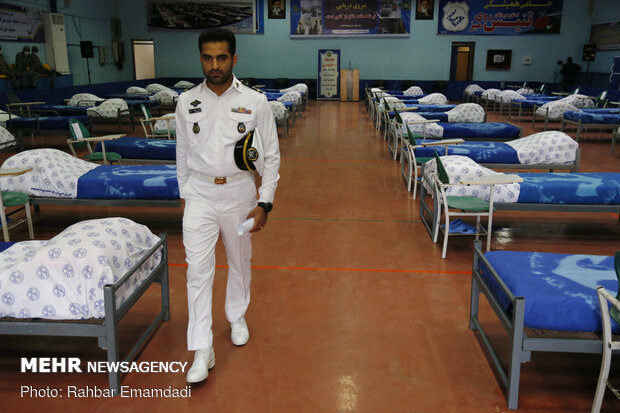 Navy’s mobile hospital for COVID-19 patients in Bandar Abbas