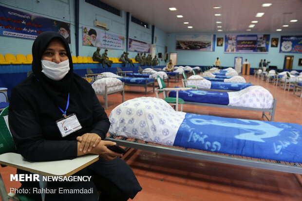 Navy’s mobile hospital for COVID-19 patients in Bandar Abbas