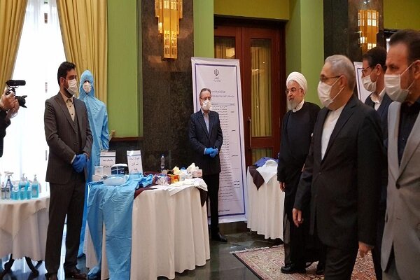 Rouhani visits knowledge-based companies' anti-coronavirus exhibition 