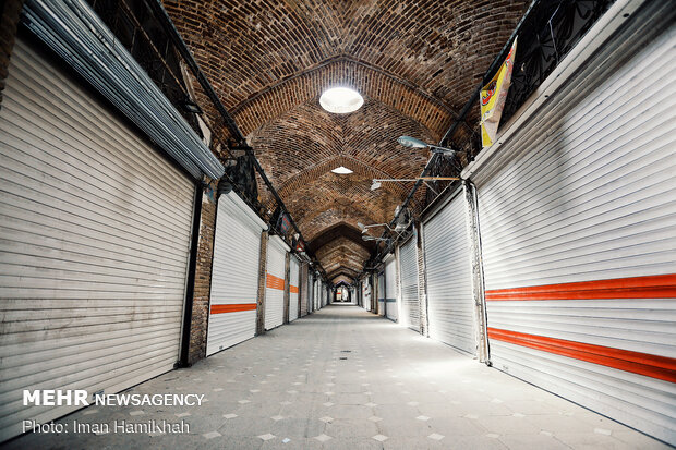 Hamedan bazaar, void of people, amid coronavirus outbreak