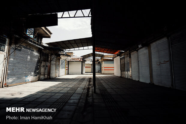 Hamedan bazaar, void of people, amid coronavirus outbreak