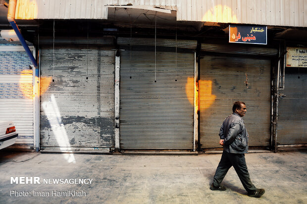 Hamedan bazaar, void of people, amid coronavirus outbreak