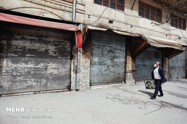 Hamedan bazaar, void of people, amid coronavirus outbreak