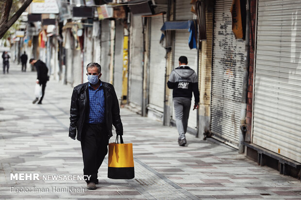 Hamedan bazaar, void of people, amid coronavirus outbreak