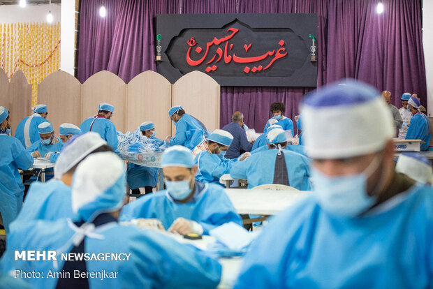 تولید ماسک در کانون فرهنگی رهپویان وصال شیراز