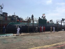 Overhauled Ghadir submarine joins Iranian Navy
