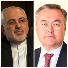 وزرای خارجه جمهوری اسلامی ایران و قزاقستان گفتگو کردند