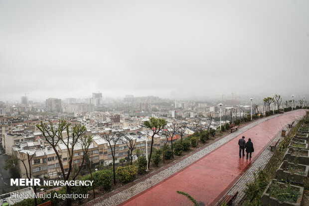 Tehran drowned in fog