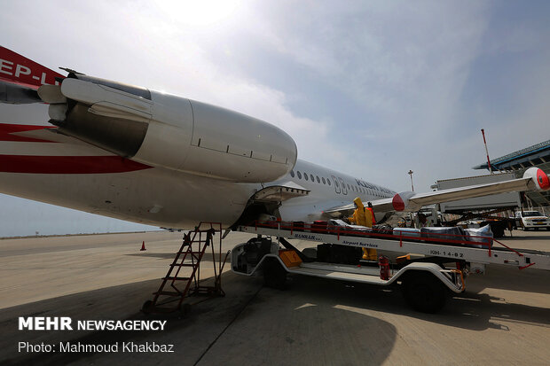 Aircraft disinfection in Kish Airport