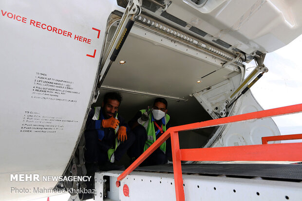 Aircraft disinfection in Kish Airport