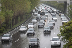 ترافیک سنگین در محور شهریار-تهران/ محورهای گیلان و اردبیل بارانی است
