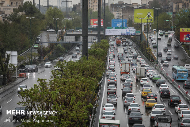 ترافیک بزرگراه های تهران