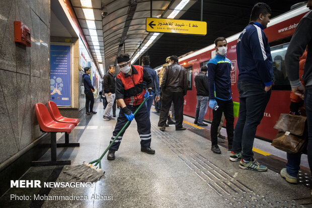 Tehran Subway during pandemic