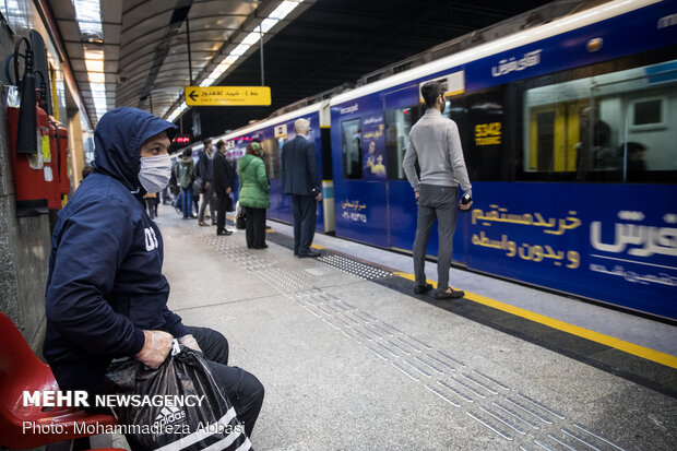 Tehran Subway during pandemic