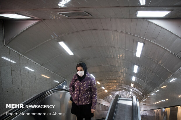 Tehran Subway during pandemic