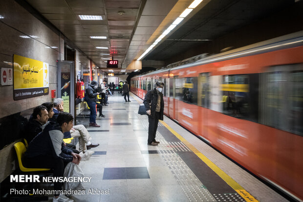 Tehran Subway during pandemic