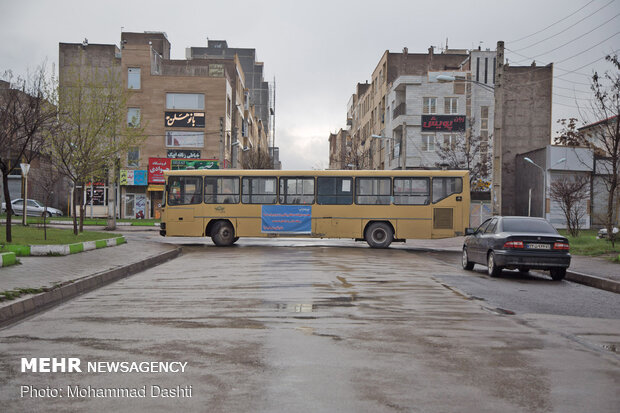 Busy routes blocked in Ardabil to avert coronavirus spread