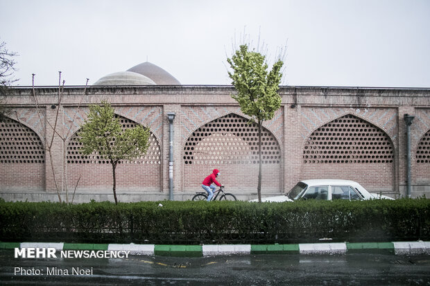 Spring rainfall in Tabriz
