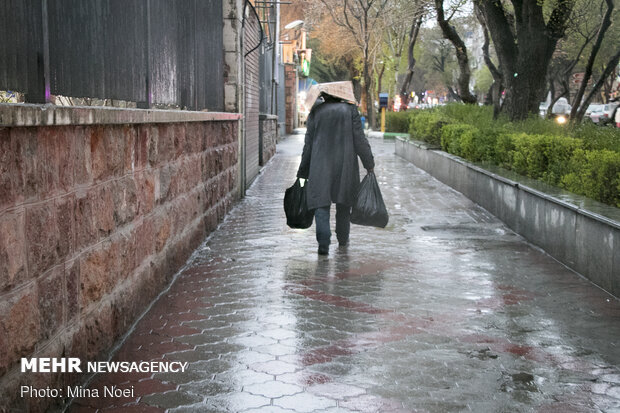 Spring rainfall in Tabriz
