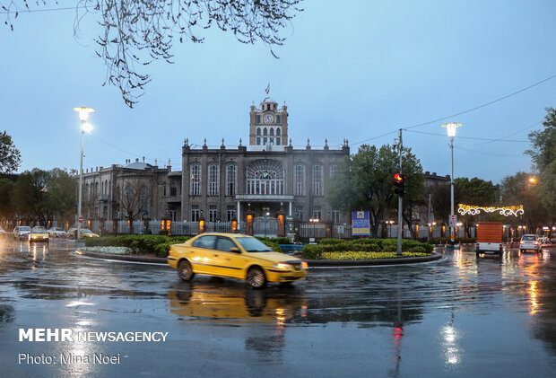 Spring rainfall in Tabriz
