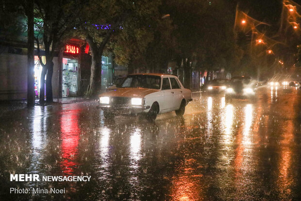 Spring rainfall in Tabriz
