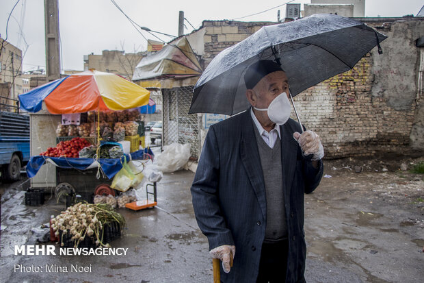 Spring rainfall in Tabriz
